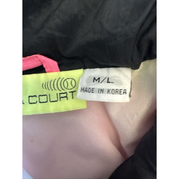 Vintage TRACK & COURT pink stripe Full Zip TRACK JACKET Mens Medium - Picture 4 of 16